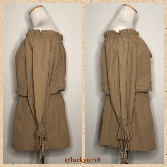 Tularosa x Revolve EUC Taupe Falon Dress Sz S - Picture 6 of 8